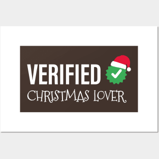 Verified Christmas Lover | Santa Hat Posters and Art